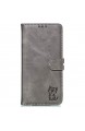 URFEDA Kompatibel mit Huawei Mate 30 Pro Handyhülle Handytasche Flipcase 3D Katze Schutzhülle Bookstyle Brieftasche Kartenfächer Magnetverschluß Klapphülle Leder Tasche Wallet Etui Grau