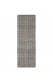 Benuta Teppich Läufer Ives Baumwolle Sisal/Jute Schwarz/Weiß 80 x 300.0 x 2 cm