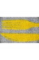 CARPETIA Küchenläufer Küchenteppich Gelläufer waschbar grau gelb schwarz Größe 80 x 300 cm