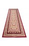 Carpeto Klassisch Läufer Teppich Rot 80 x 300 cm Ornamente Muster Kurzflor Verona Kollektion