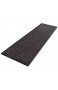 casa pura Teppich Läufer | grau gekästeltes Muster | Qualitätsprodukt aus Deutschland | GUT Siegel | kombinierbar mit Stufenmatten | viele Breiten und Längen (66 x 175cm)