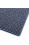 Floordirekt 1A Teppich-Läufer auf Maß gekettelt | Ponto blau | Verschiedene Größen (80x300 cm)