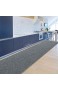 Floordirekt Küchenläufer Granada | Teppich-Läufer auf Maß für die Küche | Breite: 80 cm viele Farben | Moderne & hochwertige Wohnteppiche (Grau 80 x 300 cm)