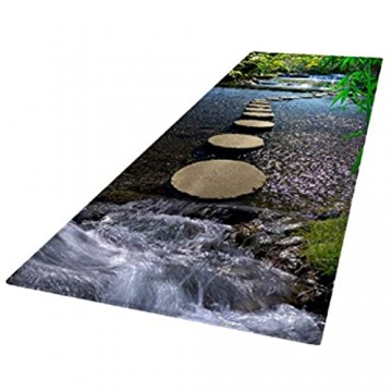 LOVIVER Teppich Läufer rutschfest Küchenläufer Teppichläufer 180 x 60 cm für Flur Esszimmer Küche - Fluss