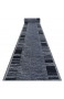 Modernen Preiswert Antirutsch Läufer Adagio grau Anti Rutsch Teppich rutschfest Brücke Meterware Rahmen Flur Küche Wohnzimmer dauerhaft 90x220 cm