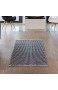 Relaxdays Teppich Läufer Flur 80 x 200 cm Handmade Designer Baumwollteppich modern Kurzflor Flurteppich schwarz-weiß