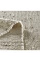 Taracarpet Handweb-Teppich Oslo Wolle im Skandinavischem Landhaus Design Wohnzimmer Esszimmer Schlafzimmer Flur Läufer beidseitig verwendbar 140x200 cm hellgrau meliert Multi