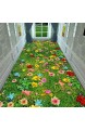 YANGJUN 3D Läufer Teppiche Flur Weich Dauerhaft rutschfest Waschbar Haushalt Hotel Wiese Schneidbar Anpassbare Mehrere Größen (Farbe : A größe : 1.2x2m)
