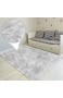Amazinggirl Hochflor Teppich wohnzimmerteppich Langflor - Teppiche für Wohnzimmer flauschig Shaggy Schlafzimmer Bettvorleger Outdoor Carpet (160 x 230 cm Hellgrau/Weiß)