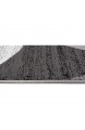 Carpeto Rugs Teppich Wohnzimmer Kurzflor Grau Modern Geometrisch Muster Öko-Tex 200 x 300 cm