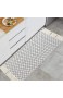 hi-home Baumwolle Teppich Boho Gewebte Teppich mit Quasten Waschbar Retro Teppiche Läufer für Wohnzimmer Schlafzimmer Eingangstür Küche 60x130cm(Schwarz)