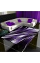 HomebyHome Moderner Design Teppich Wellen Teppich Kurzflor Wohnzimmer versc. Farben Größen Farbe:Lila Grösse:120x170 cm