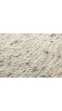 Landshut Handweb Teppich aus 100% Schurwolle - natur Größe: 90x160 cm