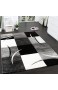 Paco Home Designer Teppich mit Konturenschnitt Muster Kariert in Schwarz Weiss Grau Grösse:200x290 cm