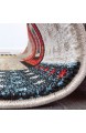 Paco Home Designer Teppiche Modern Loribaft Nomaden Teppich Terra Rot Grün Multicolour Grösse:120x170 cm