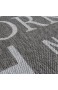 Paco Home In- & Outdoor Teppich Modern City Sisal Optik Flachgewebe Designer Teppich Grau Grösse:160x220 cm