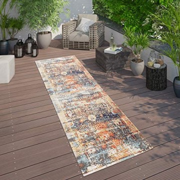 Paco Home In- & Outdoor Teppich Modern Nomaden Design Terrassen Teppich Bunt Grösse:200x280 cm
