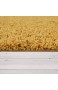 Paco Home Shaggy Hochflor Teppich Wohnzimmer Langflor Kuschelig Einfarbig In Gelb Grösse:160x220 cm