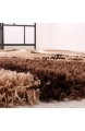 Paco Home Shaggy Teppich Hochflor Langflor Gemustert in Braun Beige Creme Grösse:120x170 cm