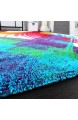 Paco Home Teppich Modern Bunt Teppich Splash Brush Leinwand Optik Creme Grün Blau Rot Gelb Grösse:160x230 cm