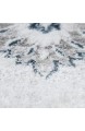 Paco Home Teppich Wohnzimmer Kurzflor Vintage Orient Muster Mit Ornamenten Beige Blau Grau Grösse:120x160 cm