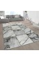Paco Home Wohnzimmer-Teppiche Grau Gold Weich Marmor Optik Kurzflor mit vers. Designs Grösse:120x170 cm Farbe:Gold