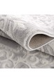 SANAT Teppiche für Wohnzimmer - Teppich Grau Kurzflor Orientteppich Öko-Tex 100 Zertifiziert Größe: 160x220 cm
