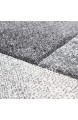 SIMPEX Teppich Modern Designer Wohnzimmer Kurzflor Meliert Konturenschnitt Karo Kariert Muster Marmor Optik Schwarz Grau Pink Größe:160x230 cm