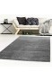 Taracarpet Designer-Teppich Galant Flauschige Flachflor Teppiche fürs Wohnzimmer Esszimmer Schlafzimmer oder Kinderzimmer weich und Schadstoffgeprüft dunkel-grau 160x230 cm