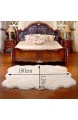 Teppich Faux Lammfell Schaffell Longhair Fell Optik Nachahmung Wolle Bettvorleger Sofa Matte (Weiß 120 x 180 cm)