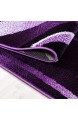 Teppich modern Design Teppich Rechteck Pflegeleicht Abstrakt Wellen Lila Maße:160 cm x 230 cm