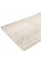 Teppich Wölkchen Shaggy-Teppich | Flauschige Hochflor Teppiche für Wohnzimmer Küche Flur Schlafzimmer oder Kinderzimmer | Einfarbig schadstoffgeprüft allergikergeeignet (Creme 140 x 200 cm)