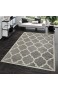 TT Home Kurzflor Teppich Modern Marokkanisches Design Wohnzimmer Interieur Trend Grau Größe:200x280 cm