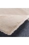 VIMODA Fellteppich Kunstfell Teppich Imitat in Beige Dicht Flauschig Seidiger Glanz Maße:160x230 cm
