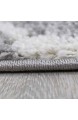 VIMODA Hochflor Teppich Maschen Design Marokkanisch Muster Grau Creme Maße:200x280 cm