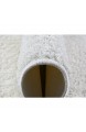 Andiamo waschbare Microfaser Badematte Badteppich Oeko-Tex 100-Badvorleger Eckig creme – weiß Polyester 50x80 cm + 50x50 cm