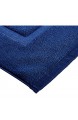 Basics Badvorleger mit rechteckiger Bordüre Marineblau 100% Baumwolle (1.200 g/m²) 50 8 x 78 7 cm