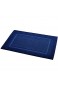  Basics Badvorleger mit rechteckiger Bordüre Marineblau 100% Baumwolle (1.200 g/m²) 50 8 x 78 7 cm