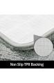 Color&Geometry Badematte rutschfest 40x60CM Hochflor Badezimmerteppich Weicher Badteppich Flauschige Mikrofaser badvorleger maschinenwaschbar für Dusche Badewanne und Toilette (grau)
