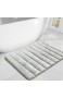Color&Geometry Badematte rutschfest 40x60CM Hochflor Badezimmerteppich Weicher Badteppich Flauschige Mikrofaser badvorleger maschinenwaschbar für Dusche Badewanne und Toilette (grau)