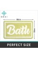 DEXI rutschfeste Badematte 50 x 80 cm Flauschiger Badezimmerteppich Weicher Badvorleger Badteppich für Badezimmer Mustard