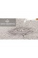 FLUFFY Badteppich für Eckduschen Hochflor aus Mikrofaser-Chenille rutschfeste Unterseite (Grau)