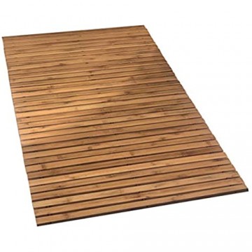 Kleine Wolke Holzmatte Level Badteppich 100% Bambus Natur 115 x 60 cm