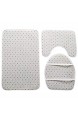 MANNUOSI rutschfest badteppich Set wc Teppich Set 3er-Pack Badteppiche Set U-Form konturiert badematten & badteppiche Teppiche Deckelabdeckung(Schmetterling)