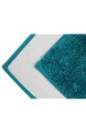 npluseins die extra Streicheleinheit für Ihre Füße in Markenqualität - Mikrofaser Badteppich - erhältlich in 13 modernen Farben und 6 verschiedenen Größen - Petrol 50 x 45 cm ohne Ausschnitt