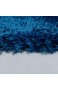 Paco Home Moderne Badematte Badezimmer Teppich Shaggy Weich In Versch. Größen u. Farben Grösse:80x150 cm Farbe:Blau