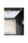 Schöner Wohnen Kollektion Badematte 60 x 90 cm – beidseitig verwendbar – waschbarer Badvorleger beige – Bordüre – 100% Baumwolle