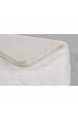 Schöner Wohnen Kollektion Badezimmerteppich 40 x 60 cm – sehr Flauschige Badematte weiß – waschbar und rutschhemmend