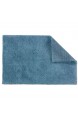 Schöner Wohnen Kollektion Badteppich 40 x 60 cm – beidseitig verwendbar – waschbar – 100% Baumwolle – einfarbig – hellblau