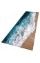 Smilikee Badteppiche 3D gedruckt Ocean Beach Sands Holzbrett verdickt Flanell Stoff rutschfeste Badematten für Bad Küche Boden Teppich